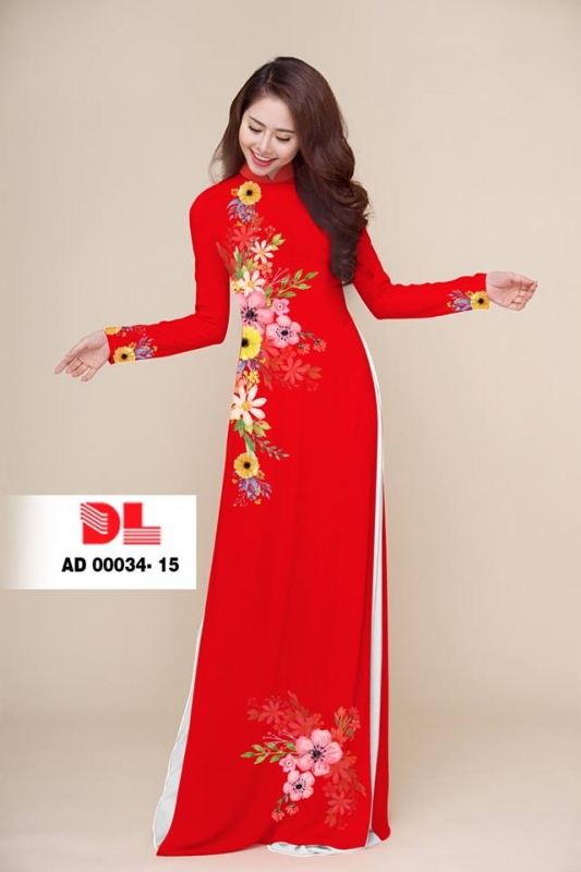 Vải áo dài hoa eo