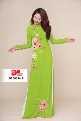 Vải áo dài hoa eo-DT 3832