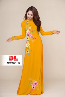 Vải áo dài hoa eo-DT 3832