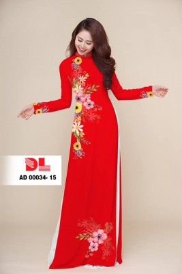 Vải áo dài hoa eo-DT 3832