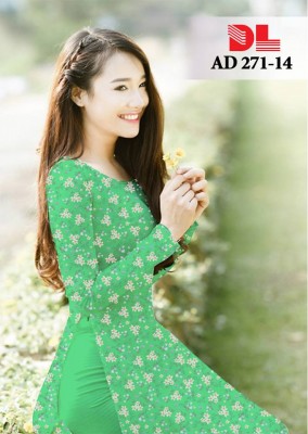 Vải áo dài hoa nhí-DT 3843