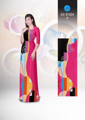 Vải áo dài họa tiết trừu tượng-DT 3851