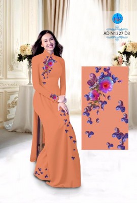 Vải áo dài hoa 3D-DT 3852