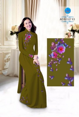 Vải áo dài hoa 3D-DT 3852