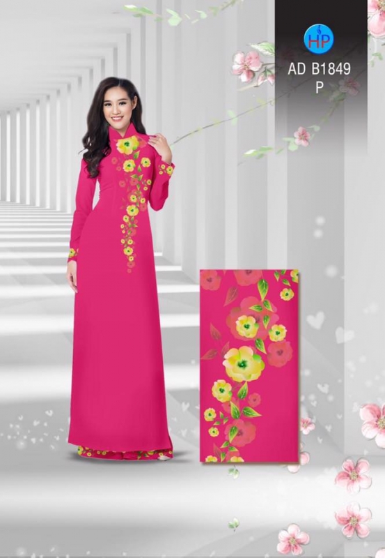Vải áo dài hoa dây