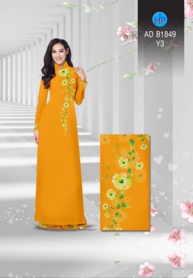 Vải áo dài hoa dây-DT 3854
