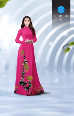 Vải áo dài hoa cúc-DT 3857