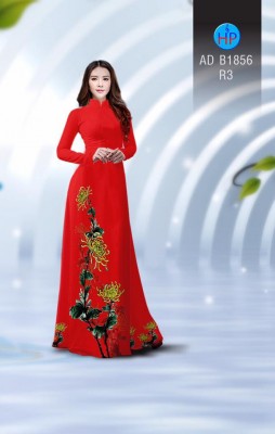 Vải áo dài hoa cúc-DT 3857