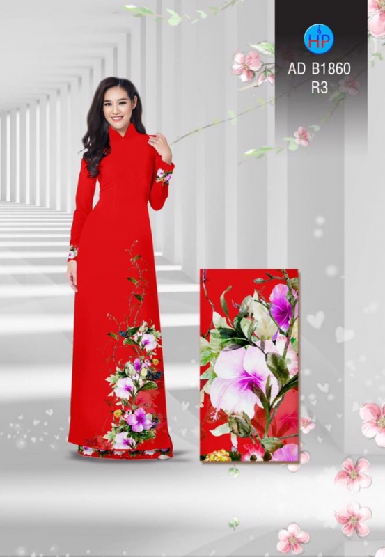 Vải áo dài hoa dây