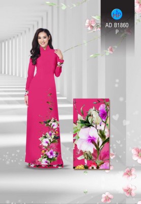 Vải áo dài hoa dây-DT 3858