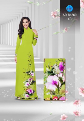 Vải áo dài hoa dây-DT 3858