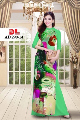 Vải áo dài hình trừ tượng-DT 3872