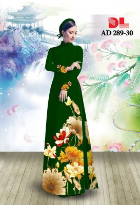 Vải áo dài hoa Sen-DT 3873