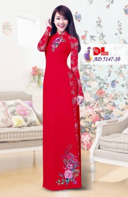 Vải áo dài hoa hồng-DT 3875
