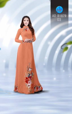 Vải áo dài hoa dây tà dưới-DT 3880