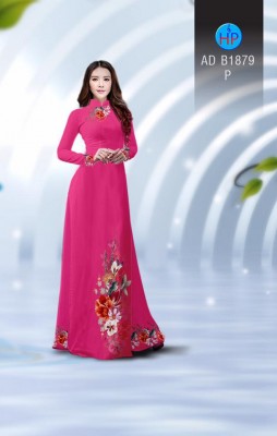 Vải áo dài hoa dây tà dưới-DT 3880
