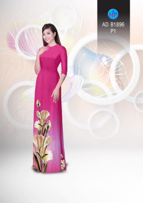 Vải áo dài hoa Cát Tường-DT 3882