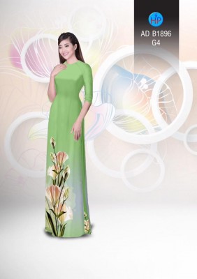 Vải áo dài hoa Cát Tường-DT 3882