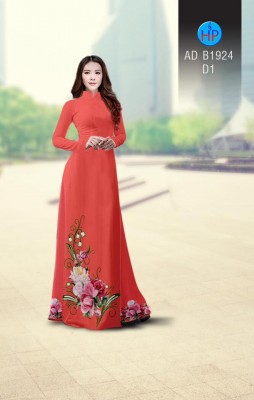 Vải áo dài hoa tà dưới-DT 3894