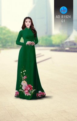 Vải áo dài hoa tà dưới-DT 3894
