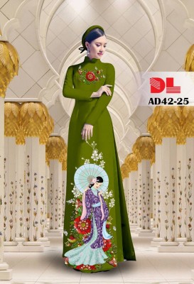 Vải áo dài cô gái Phù Tang-DT 3898