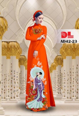 Vải áo dài cô gái Phù Tang-DT 3898