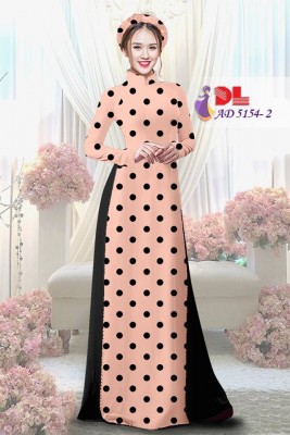Vải áo dài chấm bi-DT 3929