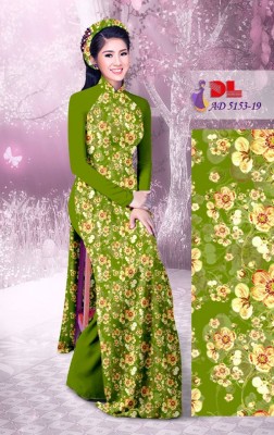 Vải áo dài hoa đều toàn thân-DT 3930