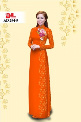 Vải áo dài hoa chạy dọc-DT 3931