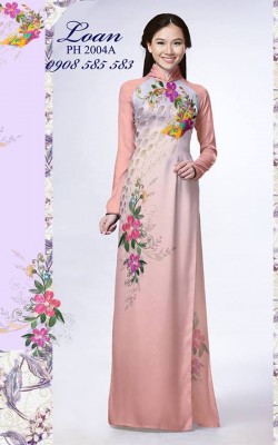 Vải áo dài hoa dây-DT 3942
