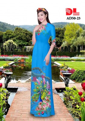 Vải áo dài chim Phượng-DT 3987
