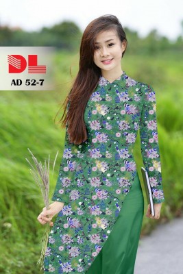 Vải áo dài hoa nhí-DT 3990