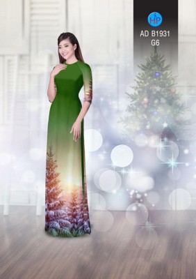 Vải áo dài cảnh mùa đông-DT 3993
