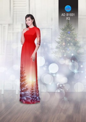 Vải áo dài cảnh mùa đông-DT 3993