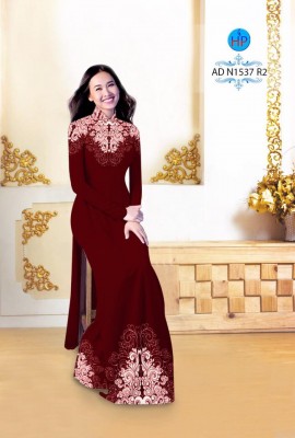 Vải áo dài hoa văn trên dưới-DT 3997