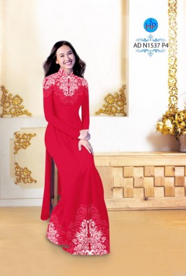 Vải áo dài hoa văn trên dưới-DT 3997