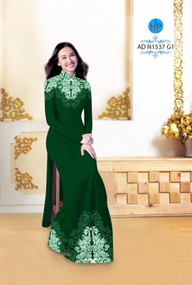 Vải áo dài hoa văn trên dưới-DT 3997