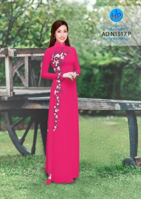 Vải áo dài hoa dây-DT 4002