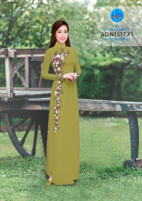 Vải áo dài hoa dây-DT 4002