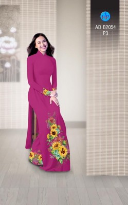 Vải áo dài hoa hướng dương-DT 4004