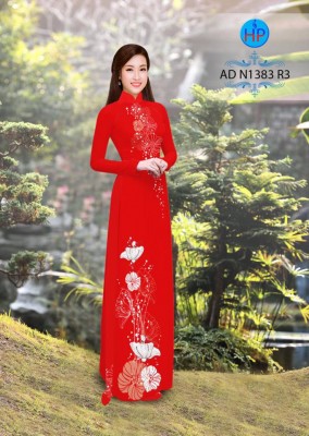Vải áo dài hoa văn vẽ-DT 4007