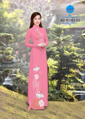 Vải áo dài hoa văn vẽ-DT 4007