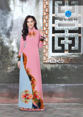 Vải áo dài hoa văn chạy dọc-DT 4008
