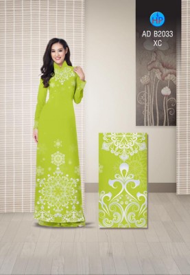 Vải áo dài hoa tuyết-DT 4013