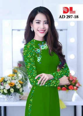 Vải áo dài hoa nhí-DT 4030