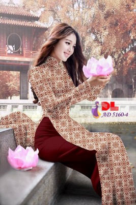 Vải áo dài hoa văn nhỏ-DT 4062