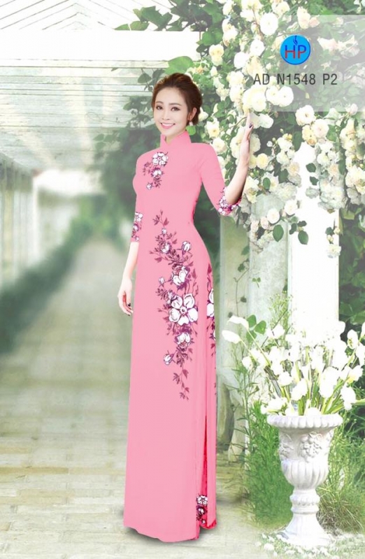 Vải áo dài hoa eo