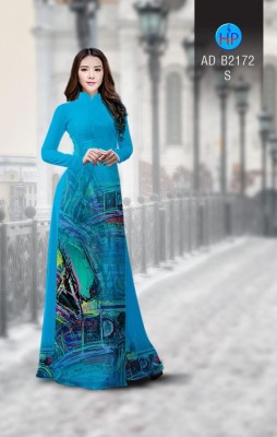 Vải áo dài trừu tượng-DT 4089