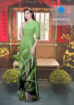 Vải áo dài hoa ảo 3D-DT 4259