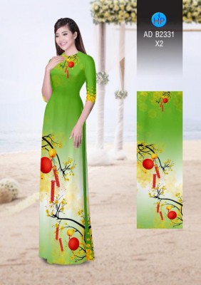 Vải áo dài hoa tết-DT 4272